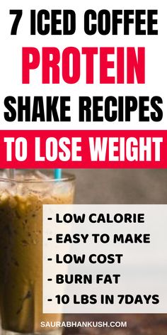 Weight Watcher Protein Shake, Protein Shake Iced Coffee Recipes, Coffee Protein Shake Instant Coffee, Cold Coffee Protein Shake, Cold Brew And Protein Shake, Low Cal High Protein Shakes, Fat Loss Protein Shake, Low Cal Iced Coffee Recipes, Low Cal Protein Shakes