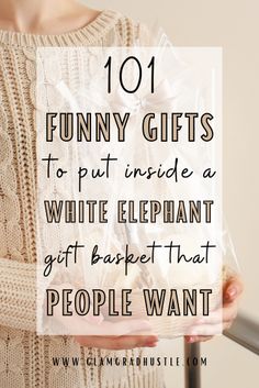 white elephant gift basket ideas, diy white elephant gifts funny White Elephant Gift Basket, Gift Exchange Party Ideas, Christmas Gift Exchange Party, First Apartment Gift, Gift Exchange Party, Funny Gag Gifts, Amazon Christmas Gifts, White Elephant Gift Ideas, Elephant Gift Ideas