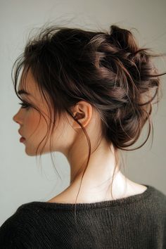 19 Effortless Messy Buns for Every Occasion Bun Ideas, Low Buns, Hairstyles For Older Women, Easy Updo, Sophisticated Hairstyles, Short Hair Bun, Hair To One Side, Quinceanera Hairstyles, Light Blonde Hair