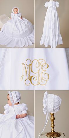 Our newest Girl's gown, the Margaret, is a full and elegant piece with embroidery options that will make you swoon. Classic Baptism Dress With Ruffles, Elegant Baptism Dress With Ruffles For Church, Elegant Ruffled Baptism Dress For Church, Classic Ruffles Baptism Dress, Classic Ruffled Baptism Dress, Fitted Cotton Baptism Dress With Ruffles, Elegant Cotton Baptism Dress With Ruffles, White Baptism Dress With Ruffles For Church, White Ruffled Baptism Dress For Church