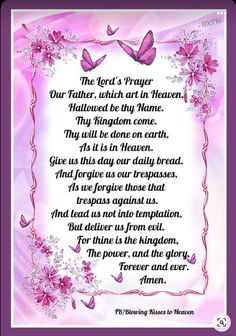 a poem written in pink and purple with butterflies on the border, surrounded by flowers