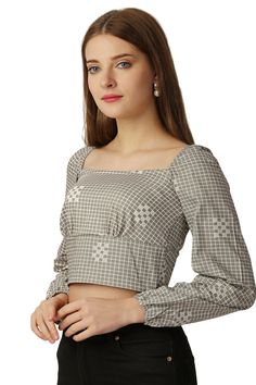 Add a touch of retro charm to your wardrobe with our Sandrift Brown and White Premium Cotton Checkered Crop Top. This trendy crop top features a classic checkered pattern in sandrift brown base, offering a playful and stylish look. Crafted from premium cotton, it ensures both comfort and versatility. Upgrade your fashion game with this must-have crop top. Our materials are a group of materials that can range from recycled or organic. Material Type : 100 % Premium Cotton; Comfortable soft hand, g Checkered Crop Top, Trendy Crop Top, Casual Cotton Top, Trendy Crop Tops, Soft Hands, Checkered Pattern, Cotton Top, Soft Hand, Cotton Tops