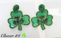 Avoid getting pinched this St. Patrick's Day with these Adorable Bead Earrings! ️ 🖤These handmade Earrings will make special gifts They all come and gift pouches, making them perfect for gifts! ❤️ These are also light weight! 💎Message me for Bulk pricing 🌟Also can be made as clip-ons upon request 🍀Complete the look with the St. Patty's Mask for just $3 with any pair of earrings! Check out other earrings and items from our shop! https://www.etsy.com/shop/Currentbeet?ref=simple-shop-header-nam Handmade Green Earrings For Valentine's Day, Fun Green Beaded Earrings For Party, Handmade Green Earrings For Birthday, Handmade Green Earrings For Birthdays, Green Fun Beaded Earrings For Gift, Fun Green Beaded Earrings For Gift, Green Earrings For Valentine's Day Party, Green Dangle Earrings For Mother's Day, Fun Green Earrings For Birthday