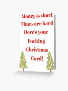 Spread some Christmas cheer with this funny Christmas card. Christmas Present Quotes, Hilarious Christmas Cards, Funny Christmas Cards Diy, Humorous Christmas Cards, Christmas Cards Wording, Funny Christmas Poems, Funny Christmas Presents, Funny Xmas Cards, Chrismas Cards