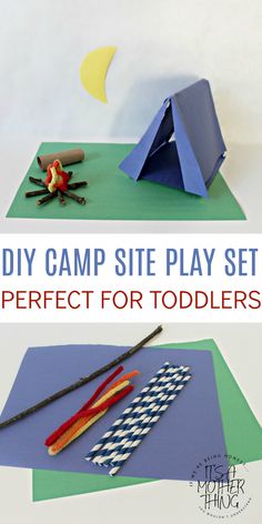 the camp site play set is perfect for toddlers to practice their crafting skills