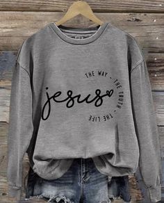 Pola Macrame, Jesus Faith, Long Sleeve Sweatshirt