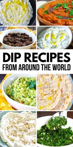 dip recipes from around the world