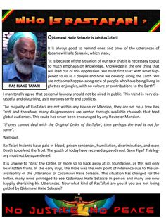 an article with the caption that says who is rastafari?,