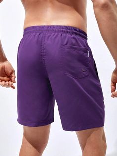 Get ready for some summer fun with our Plain Classic Drawstring Pocket Shorts. Designed with a drawstring and pocket, these shorts combine functionality and style. Made from high-quality polyester fabric, they provide comfort and durability all season long. Features: Pattern Type: Plain Details: Drawstring, Pocket Type: Bottoms Bottom Type: Shorts Fabric: Non-Stretch Composition: 100% Polyester Care Instructions: Machine wash, do not dry clean Body: Lined Size Chart ( Inches ): Size US Bottoms L Solid Drawstring Shorts For Outdoor, Outdoor Bottoms With Pockets For Beach Season, Solid Color Nylon Shorts With Functional Drawstring, Drawstring Bottoms For Beach Season, Drawstring Bottoms For Outdoor Beach Season, Beach Season Drawstring Bottoms For Outdoor, Solid Color Drawstring Shorts For Beach Season, Casual Athletic Shorts With Pockets For Vacation, Solid Drawstring Shorts For Beach Season