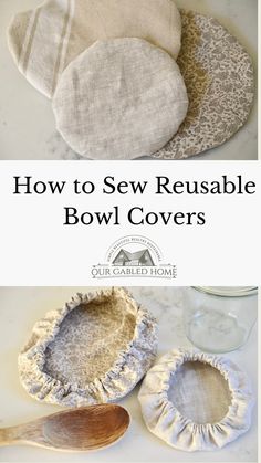 how to sew reusable bowl covers