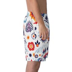 Show off your Colorado pride with our Men's Colorado Love Swim Beach Shorts. Made from a blend of 95% polyester and 5% spandex, these shorts offer a lightweight feel and a stretchy fit, perfect for beach activities or a relaxing poolside day. The Colorado-themed design, adorned with iconic Colorado symbols, adds a unique touch of regional love. An elastic waistband with an inner drawstring ensures a secure, custom fit, while the inner mesh brief liner provides added support. These shorts also fe White Stretch Swim Trunks For Summer, White Cotton Swim Trunks With Built-in Shorts, White Swim Trunks With Built-in Shorts, White Athletic Shorts For Beach Season, White Cotton Swim Trunks Short Length, White Summer Athletic Shorts For Beach Season, White Moisture-wicking Beachwear Bottoms, White Moisture-wicking Surfing Shorts, White Moisture-wicking Shorts For Surfing