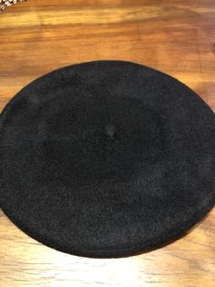 11 in wool felt beret Soft and very flexible Never worn. My own production If you are allergic to wool felt, I can customize by adding a silky black ribbon sewn inside. This service would cost $20. Check out our over a THOUSAND great reviews Black Wool Beret Cap, Black Wool Beret, Black Wool Beret For Fall, Felt Beret, Sewing Ribbon, Beret Hat, Berets, Black Ribbon, Black Wool