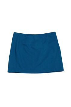 Current Boutique-Diane von Furstenberg - Cerulean Blue Skirt Sz 8 Summer Blue Elastane Skort, Blue Elastane Skirt For Summer, Summer Blue Elastane Skirt, Blue Stretch Mini Skirt In Elastane, Blue Stretch Elastane Mini Skirt, Blue Stretch Mini Skirt For Workwear, Fitted Blue Mini Skirt For Work, Chic Blue Mini Skirt, Chic Blue Short Mini Skirt