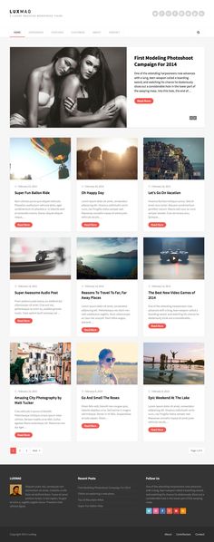 the wordpress theme is clean and modern