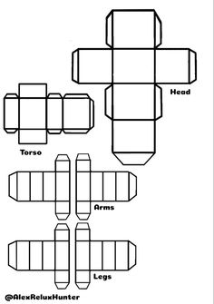 printable paper toy box with instructions to make the top and bottom pieces for it