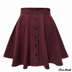 Olivia Mark - Stylish and Elegant High Waist Midi Skirt with Umbrella Hem in Chiffon Fabric Wine Skirt, High Waist Midi Skirt, Bodycon Pencil Skirt, School Skirt, Umbrella Skirt, Umbrella Designs, Skirts Midi High Waisted, A Line Mini Skirt, Fancy Dresses Party