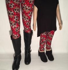 Leggings for Women DAY OF THE DEAD SKULL Red Legging, OS/PLUS Lularoe Girl Skull, Squat Proof Leggings, Trendy Leggings, Skull Leggings, Rose Leggings, Fall Fashions, Skull Clothing