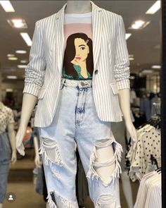 Girls Jeans Top, Visual Merchandising Fashion, Korean Fashion Kpop Inspired Outfits, Korean Fashion Kpop, Teacher Outfit, Mommy Style, Airport Outfit