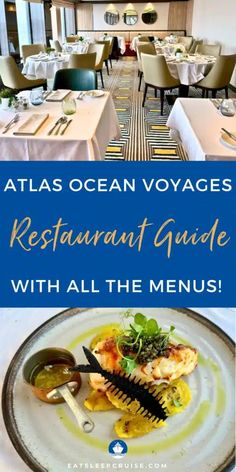 the atlas ocean voyage restaurant guide with all the menus