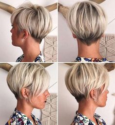 Stylish Short Haircuts, Summer Haircuts, Hair 2018, Short Pixie Haircuts, Short Hairstyle, Short Blonde, Trending Hairstyles, Short Hair With Bangs, Short Blonde Hair