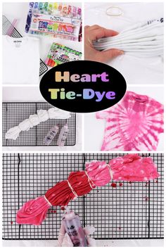 heart tie - dye craft for valentine's day is fun and easy to make