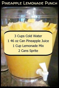 pineapple lemonade punch recipe in a blender