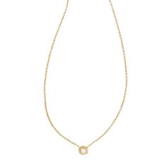 Meet the most precious pendant, the Liesel White Pearl Pendant Necklace. A delicate cultured freshwater pearl pearl hangs from a dainty chain, bringing a timeless shimmer to your collar. The perfect base for layering, this pendant is also adorable on its own. Designer, founder, and philanthropist Kendra Scott started her company in 2002, just three months after her first son was born. Her commitment to innovation, quality, customer service, and detail has taken her from a small startup to a bill Dainty Pearl Pendant Necklace With Initial, Elegant Gold Pearl Necklace With Initial Pendant, Gold Dainty Pearl Necklace With Initial Pendant, Dainty Gold Pearl Necklace With Initial Pendant, Dainty Charm Necklaces With Pearl Initial Pendant, Delicate Yellow Gold Charm Necklaces With Pearl Chain, Everyday Yellow Gold Charm Necklace With Pearl Pendant, 14k Yellow Gold Charm Necklace With Pearl Pendant, Delicate Gold Charm Necklace With Pearl Pendant