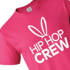 Get pumped up for Easter as a member of the Hip Hop Crew! This cute Easter shirt is a great addition to your Easter supplies, and it's perfect for the organizers of an Easter egg hunt. Get one for each volunteer who's hiding Easter eggs or helping little ones dye eggs at a community Easter event. © OTC

o Fits sizes 46-48
o Brand: Fruit of the Loom
o Short sleeve
o High-density fabric
o 100% pre-shrunk cotton, 5.0 oz.
o Tearaway label
o Double needle hemmed sleeves and bottom
o Ne Easter Tee Shirt, Dye Eggs, Easter Shirts, Easter Event, Easter Tees, Egg Dye, Easter T Shirts, Custom Printed Shirts, Cute Easter