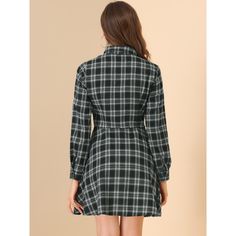 Made from lightweight cotton fabric, with a classic blue and red checkered pattern, shapes this cozy dress that has a turndown neckline with button cuffs. Try them on casual days with leather clutch bags and brown ankle boots, and finish with a tie waist for a chic look. The classic plaid dress shows off your elegance and confidence. Occasions: Saint Patrick's Day, Christmas Day, Shopping, Party, Coffee Shop, Office, Work, Holiday, Dating, Daily Wear, Outdoors, Casual for all year round. Long Sleeve Black Plaid Dress For Work, Black Long Sleeve Plaid Dress For Work, Preppy Plaid Dress For Fall, Plaid Long Sleeve Shirt Dress For Daywear, Collared Plaid Dress For Work, Fitted Plaid Dress For Fall In Preppy Style, Casual Long Sleeve Plaid Dress In Gingham Pattern, Long Sleeve Plaid Dress For Daywear, Fitted Plaid Dress For Fall, Preppy Style