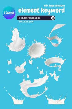 milk, splash, liquid, drop, Canva Keyword, Canva Element Keywords, Canva Element Ideas, Canva Keywords, #canva #element #keyword #canvaelement #canvaelementkeyword #template Keyword Elements Canva, Graphic Shapes Design, Desain Buklet, Graphic Design Tutorials Learning, Canvas Learning, Learning Graphic Design, Graphic Design Fonts, Canva Elements, Photo Editing Tutorial