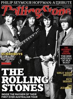 the rolling stones on the cover of rolling stone magazine