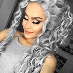 Platinum Bob, Layered Wig, Cherry Hair, Short Shag, Blonde Waves, Loose Waves Hair, Long Curly Wig, Grey Wig, Platinum Grey