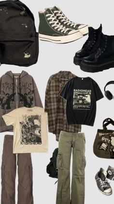 Skater Fashion Aesthetic, Avatar Accessories, Skate Outfit, Chains Aesthetic, Grunge Fits, Streetwear Outfit Ideas, Downtown Outfits, Earthy Outfits, Guys Clothing Styles