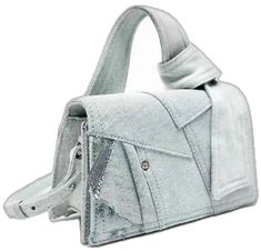 Trendy Rectangular Denim Shoulder Bag, Rectangular Denim Shoulder Bag With Zipper Closure, Trendy Flap Shoulder Bag For On-the-go, Rectangular Denim Shoulder Bag With Adjustable Strap, Modern Everyday Denim Shoulder Bag, Modern Denim Shoulder Bag For Everyday, Casual Square Box Bag With Zipper Closure, Trendy Top Handle Denim Bag, Chic Rectangular Denim Shoulder Bag