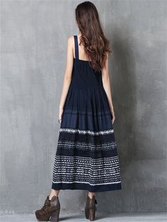 Description Product ID: DS2051255 Material: Cotton, Polyester Pattern: Embroidery Sleeve Length: Sleeveless Closure Type: Pullover Length: Above Anke Length Style: Fashion, Casual, Bohemian Occasion: Vacation, Holiday, Travel Package included 1 * Dress Size Chart (Asian Size): Please allow 1-3 cm measured error. Size Length Chest Hem One Size 100cm | 39.4 in 80cm - 90cm | 31.5'' - 35.4 in 232cm | 91.3 in Casual Sleeveless Dress With Floral Embroidery For Summer, Casual Sleeveless Summer Dress With Floral Embroidery, Sleeveless Embroidered Sundress, Casual Embroidered Sleeveless Sundress, Bohemian Embroidered Sleeveless Sundress, Blue Bohemian Cotton Sleeveless Dress, Blue Sleeveless Cotton Sundress, Pattern Embroidery, Dress Size Chart