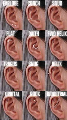 there are many different types of ear piercings