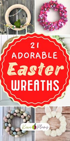 Get your home ready for Easter with these beautiful and creative wreath ideas! These Easter wreath ideas will add the perfect touch of spring to your home. From bunnies to flowers and eggs, these wreaths are sure to bring joy to all who see them. Creative Wreath Ideas, Easter Wreath Ideas, Easter Wreaths For Front Door, Creative Wreaths, Easter Wreath, Easy Easter, On The Horizon, Wreath Ideas, Easter Wreaths