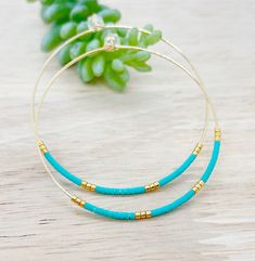 Turquoise Hoop Earring, Boho Earring, Bead Hoop Earrings, Dangle Gold Earrings, Minimalist Big Hoop Earrings, Hoop Earrings, Gold Hoop - Etsy Bohemian 14k Gold Filled Earrings With Tiny Beads, Bohemian Tiny Beads Hoop Earrings, Gold Hoop Earrings With Tiny Beads For Summer, Small Bohemian 14k Gold Filled Hoop Earrings, Bohemian Dangle Hoop Earrings In 14k Gold Filled, Trendy Turquoise Hoop Earrings As Gift, Trendy Hoop Jewelry For Festivals, Handmade 14k Gold Filled Hoop Earrings, Bohemian 14k Gold Filled Dangle Hoop Earrings