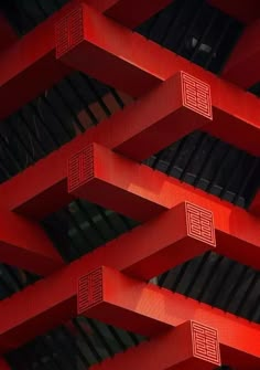 an image of red architecture in japan