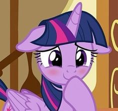 the pinkie pony is looking at something