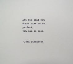 john stein quote on white paper with blue ink