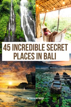 45 Bali Hidden Gems To Add To Your Itinerary Right Away Bali Secret Places, Bali Hidden Gems, Traveling Asia, Places In Bali, Top Honeymoon Destinations