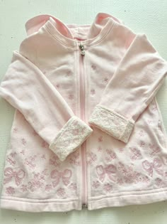 Fashion Coquette, Ribbon Pattern, Pattern Hoodie, Pink Babydoll, Easy Winter Outfit, Dress Up Dolls, Cute Jackets, Cold Weather Outfits, Kawaii Clothes