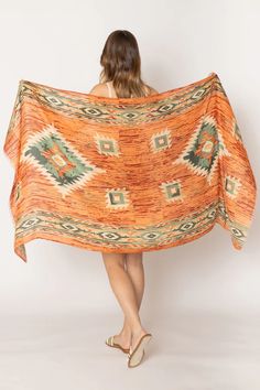 Southwestern print scarf, nice and big, perfect for a swim cover!

Size : 35.4" X 70.8"

Material : 100% Polyester

Aztec Print Scarf Aztec Print Scarf, Southwestern Print, Swim Cover, Aztec Print, Plus Size Swimwear, Cover Size, Text Color, Scarfs, Scarf Print