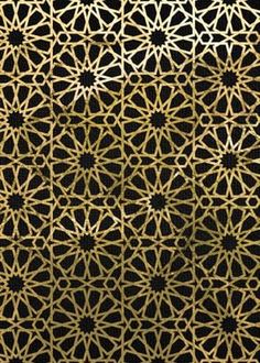 an intricate gold and black background