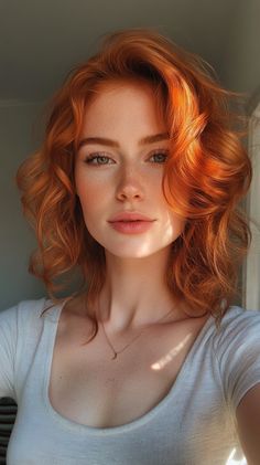 🌟 Captivating Pelo Color Cobre Copper Hair Color Ideas Look | Pinterest Favorite ✨👑 Pelo Color Cobre, Catlyn Stark, Female Head, My Energy