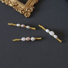 Ready for an epic shopping spree? Parisian 14K Gold Laurel Baroque Pearl Hair Clip, Freshwater Pearl Hairpin, Wedding Barrette, at a mind-blowing price of $26.89 Don't wait! Pearl Hairpin, Handmade Hairpin, Wedding Barrettes, Pearl Hair Pins, Pearl Hair Clip, Couple Jewelry, Bridal Hair Pins, Demi Fine Jewelry, Pearl Hair