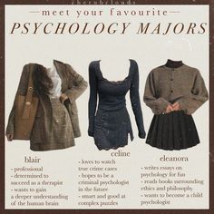 Hot Dark Academia Outfits, Psychology Major Aesthetic Outfits, Modern Academia Fashion, Psych Major Aesthetic Outfit, Psychology Dark Academia Aesthetic, Infj Aesthetics Outfit, Psychology Major Outfits