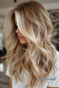 Blonde Balayage Hair Color Ideas: Inspiration & Trends - Puqqu Summer Blonde, Hair Color And Cut, Long Blonde