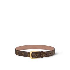 LOUIS VUITTON® - Ellipse 30mm - Brown Louis Vuitton Bandeau On Bag, Louis Belt, Luxury Brown Belt, Black Louis Vuitton Belt, Luxury Brown Belt With Metal Logo, Cm Monogram, Elegant Belt, Women's Belt, Louis Vuitton Official